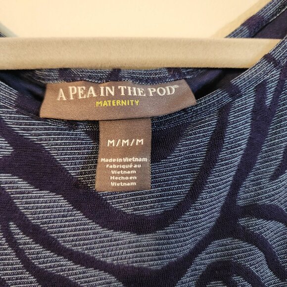 A Pea in the Pod maternity midi dress sz M special occasion stretchy sleeveless - Picture 5 of 7